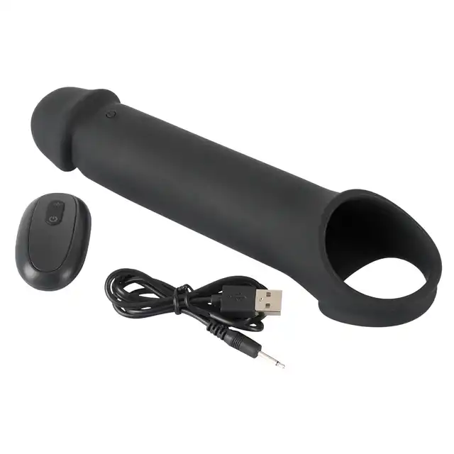 YOU2TOYS - Rebel RC Penis Extender - Wibrująca przedłużka z materiału Soft Touch + 8 cm -10 trybów wibracji