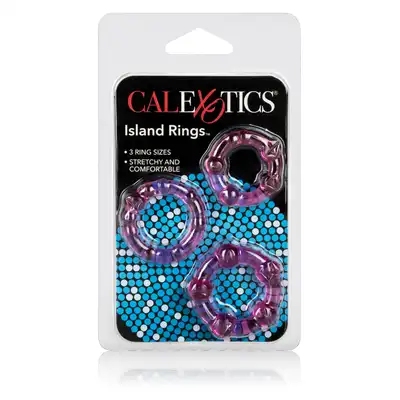 Calexotics - Island Rings Pink - zestaw 3 różowych ringów erekcyjnych 