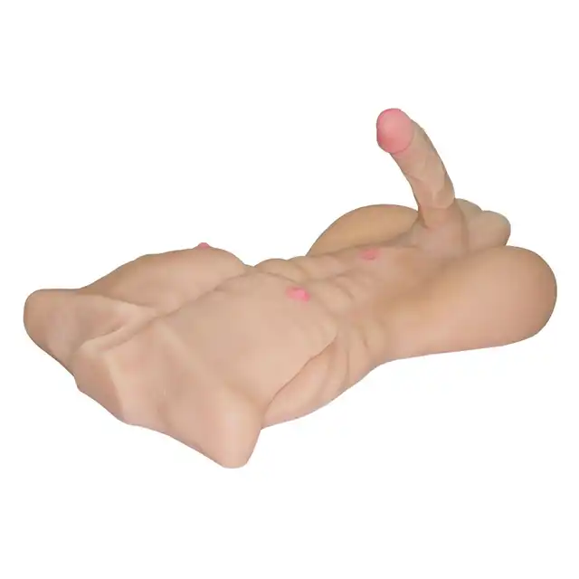 Sex Therapy - Masturbator Male Body L - Mega duży i realistyczny tors męski z penisem naturalnych rozmiarów