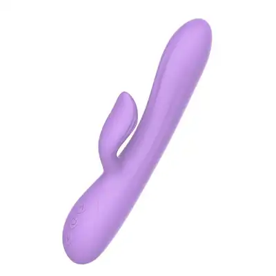 The Candy Shop - Purple Rain USB. Pastelowy wibrator ze stymulacją łechtaczki