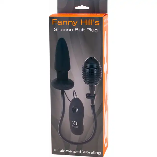 Fanny Hill`s - Silicone Butt Plug. Pompowany korek analny z wibracjami 