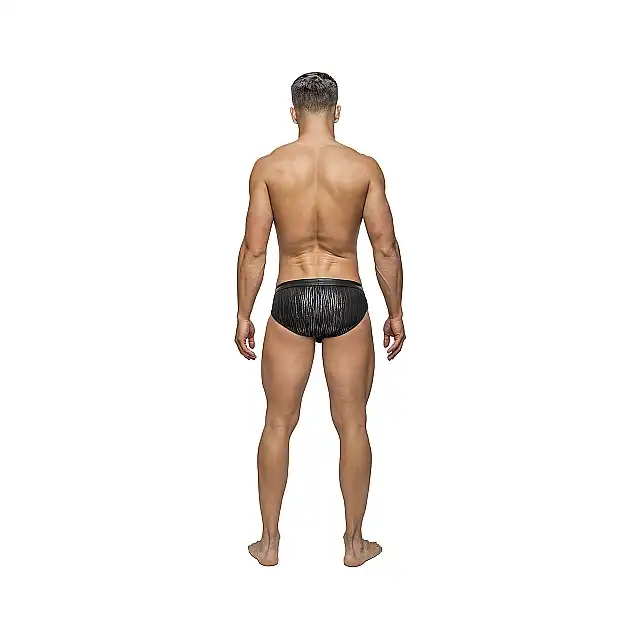 Male Power - Insert Bikini L - Majteczki męskie z olśniewająco metalicznym wzorem