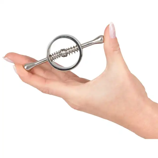 Fetish Collection Nipple Clamps Spring - Eleganckie metalowe zaciski sprężynowe