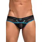 Male Power - Clip Thong L/XL - Elastyczne stringi z markowym paskiem