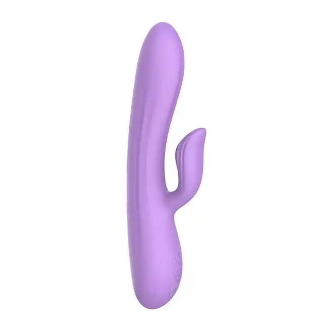 The Candy Shop - Purple Rain USB. Pastelowy wibrator ze stymulacją łechtaczki