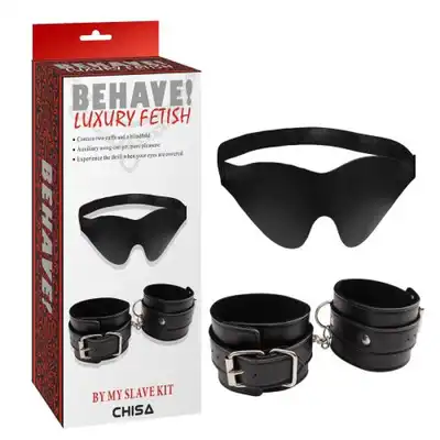 Begave - By My slave Kit - Zestaw podstawowy do praktyk SadoMaso kajdanki i opaska