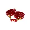 Taboom - Ankle Cuffs - luksusowe kajdanki na nogi w elektryzującym czerwonym kolorze