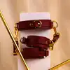 Taboom - D-Ring Collar and Wrist Cuffs - luksusowa obroża z kajdankami wykonana ze skóry