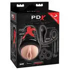 PDX Ass-gasm Extreme Vibrating Kit - Super zestaw zabawek do stymulacji erekcji i prostaty dla panów - 7 sztuk !