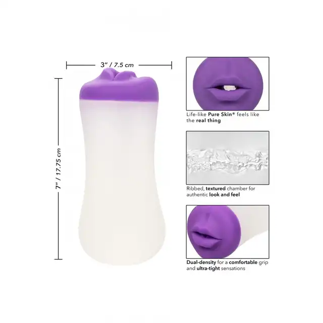 Calexotics - Deep Throat Gripper. Masturbator w kształcie ust. Świetne tekstury