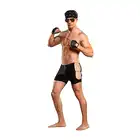 Male Power - Rpugh Rider L/XL Zestaw - Rough Rider - szorty z suwakiem i łańcuszkami po bokach + rękawiczki z łańcuchem