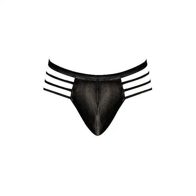 Male Power- Cage Thong L/XL - Stringi męskie z paskami na biodrach