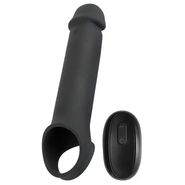 YOU2TOYS - Rebel RC Penis Extender - Wibrująca przedłużka z materiału Soft Touch + 8 cm -10 trybów wibracji