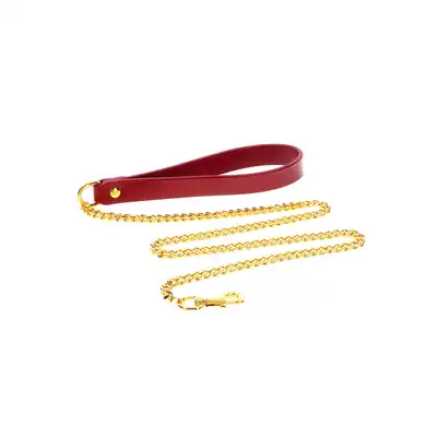 Taboom - Chain Leash - niezwykle wyszukana smycz z łańcuszkiem o złotym kolorze