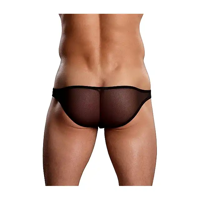 Male Power - Brazilian Pouch Bikini L - Majtki męskie z miękkiej siateczki - rozmiar L
