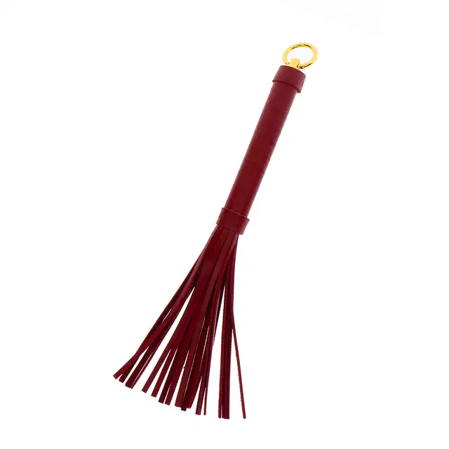 Taboom - Small Whip - elegancki czerwony, skórzany bat