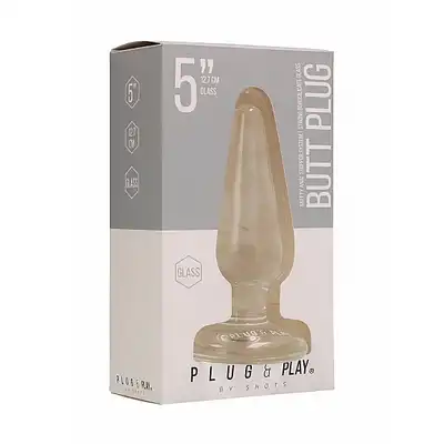 Butt Plug - Basic - 5 Inch - Glass