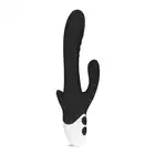 Easy Toys - Stellar Vibe Rabbit - Black Wibrator króliczek z miękkiego silikonu z potrójną stymulacją