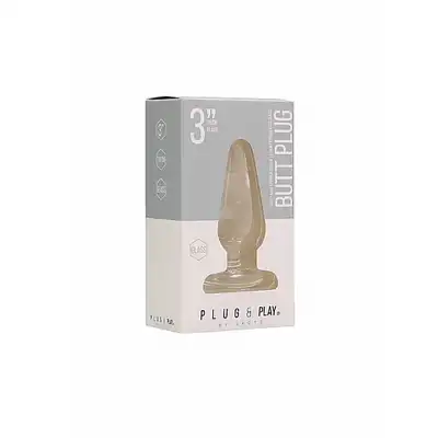 Butt Plug - Basic - 3 Inch - Glass