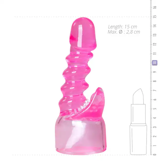 Easy Toys - Spiral Wand Attachment. Odlotowa nakładka na wibrującą różdżkę. Ze stymulacją łechtaczki