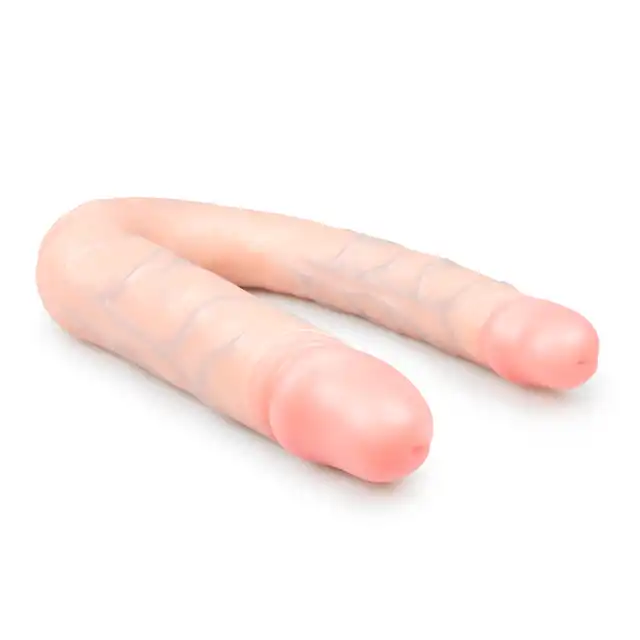 Easy Toys - Duo Dildo 17 cm Realistyczne dildo w kształcie litery U do podwójnej stymulacji
