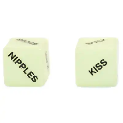 Easy Toys - Glowing Foreplay Dice - Dwie kostki idealne do gry wstępnej