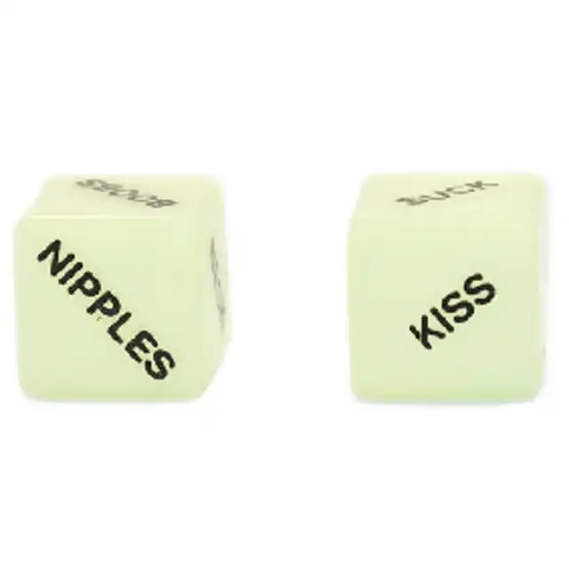 Easy Toys - Glowing Foreplay Dice - Dwie kostki idealne do gry wstępnej