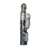 Easy Toys - Bunny Vibrator Black Wibrator z króliczkiem i ruchomymi kuleczkami