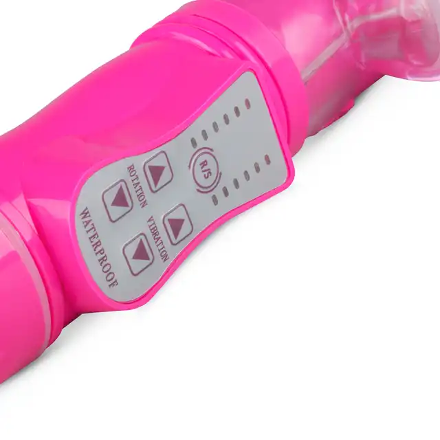 EasyToys Thrusting Rabbit Vibrator Pink Różowy wibrator króliczek z ruchem posuwistym i ruchomymi kuleczkami !