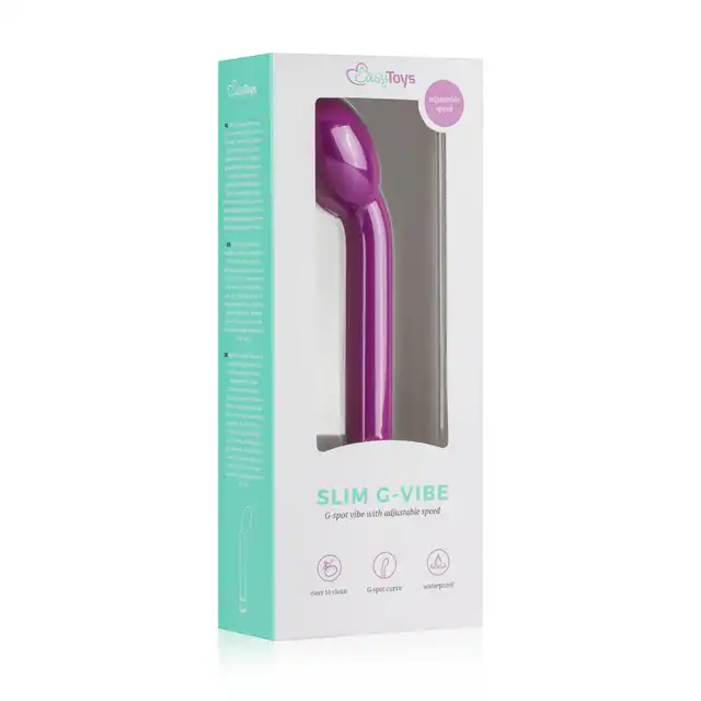 Easy Toys - Slim G-Vibe Purple Wibrator stymulujący punkt G w kolorze fioletowym