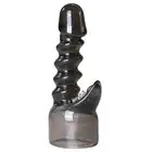 Easy Toys - Spiral Wand Attachment . Czarna nakładka na magiczną różdżkę. Stymulująca spirala 