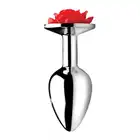 Booty Sparks - Red Rose S. Elegancki korek analny z czerwoną różą 