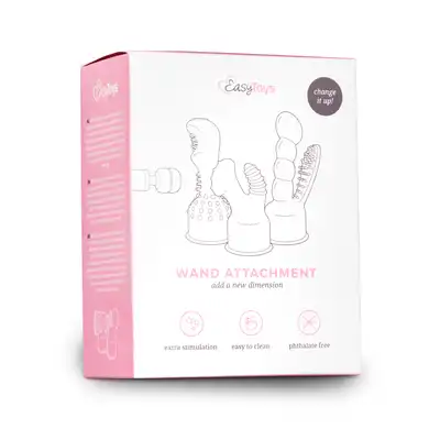 Easytoys Wand Attachment For Men - Clear stymulująca nakładka na różdżkę