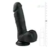 Easy Toys - Realistic Dildo - 17,5 cm BL Realistyczne dildo z przyssawką 17,5 cm w kolorze czarnym