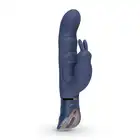 Easy Toys - Midnight Rabbit Black - Wibrator stymulujący punkt G i łechtaczkę - 10 programów, USB