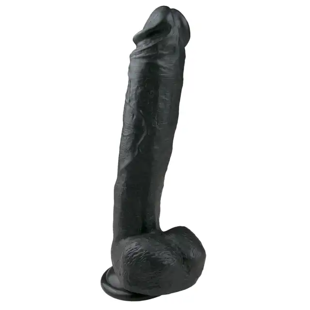 Easy Toys - Realistic Dildo - 26,5 cm BL Realistyczny, duży członek z przyssawką w kolorze czarnym