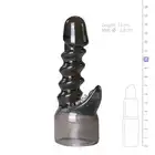 Easy Toys - Spiral Wand Attachment . Czarna nakładka na magiczną różdżkę. Stymulująca spirala 