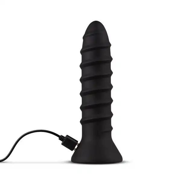 Easy Toys Screwed Plug Anal Vibrator Wibrator analny o konstrukcji śruby. 10 różnych ustawień, ładowanie USB Wysokość 15,5 cm
