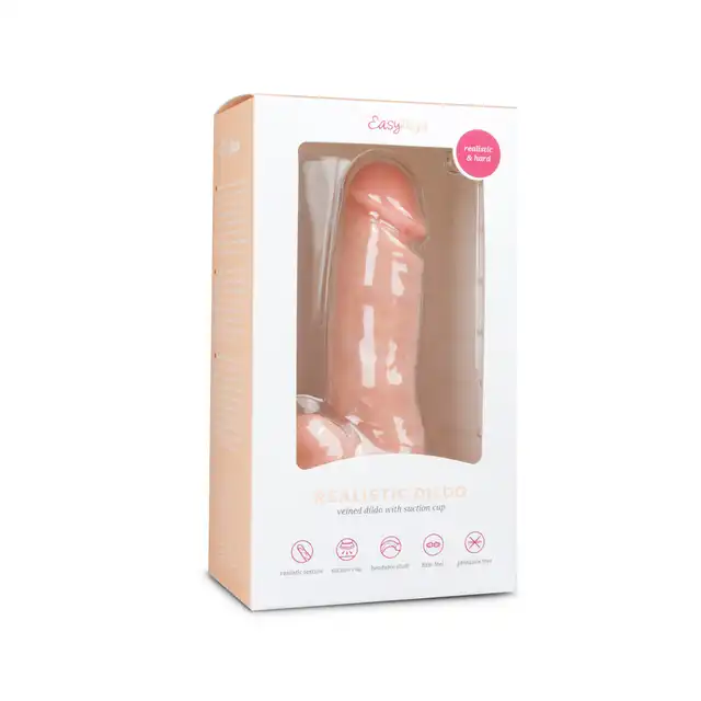 Easy Toys - Realistic Dildo - 17,5 cm Realistyczne dildo z przyssawką  17,5 cm kolor cielisty