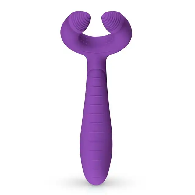Easy Toys - Couple Vibrator Purple Wodoodporny multifunkcyjny stymulator dla par. Ładowany na USB.