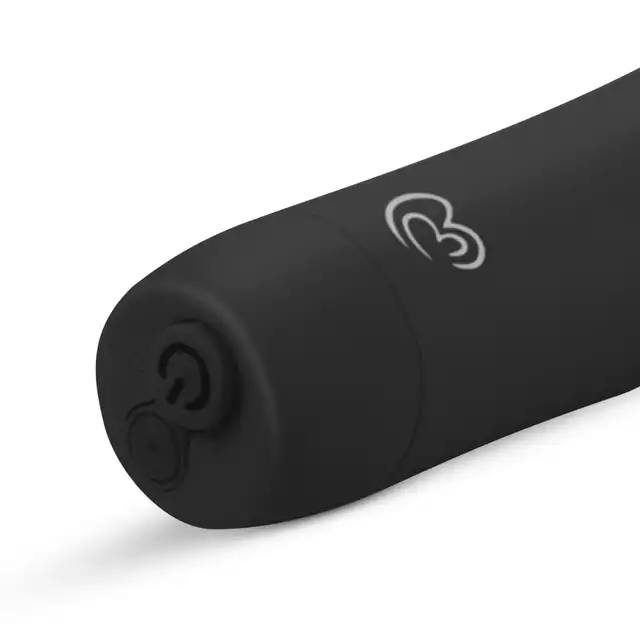 Easy Toys - Velvet Vibe Black Aksamitny mini wibrator, który możesz zabrać pod prysznic !