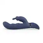 Easy Toys - Midnight Rabbit Black - Wibrator stymulujący punkt G i łechtaczkę - 10 programów, USB