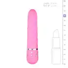 Easy Toys - Mini Vibrator Twisted - Pink Nieduży wibrator w wersji skrętnej z kryształkami 11,4 cm kolor różowy