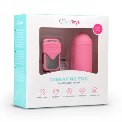 Easy Toys - Vibration Egg Pink Bezprzewodowe jeczko sterowane pilotem. Kolor różowy