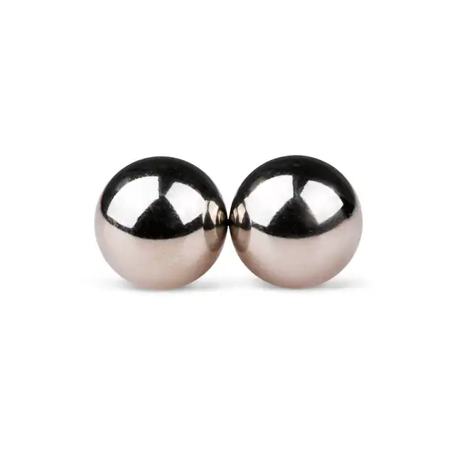 Easy Toys Gold ben wa balls - 25mm Srebrne kulki gejszy