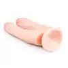 Easy Toys - Double Dong  18 cm - Podwójne wyjątkowo realistyczne dildo 18 cm z przyssawką