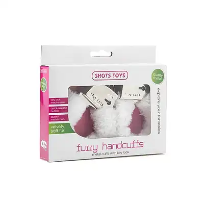 Furry Handcuffs - White