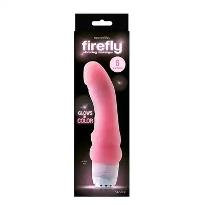  NsNovelties - Firefly Vibrating Massager 19 cm. Świecący w ciemnościach różowy wibrator 