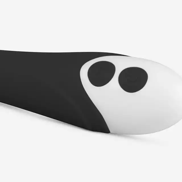 Easy Toys - Lunar Vibe Black Piękny silikonowy wibrator - 10 programów , USB