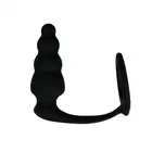 Easy Toys - Pleasing Plug With Ring Korek analny i pierścień na penisa z wysokiej jakości silikonu